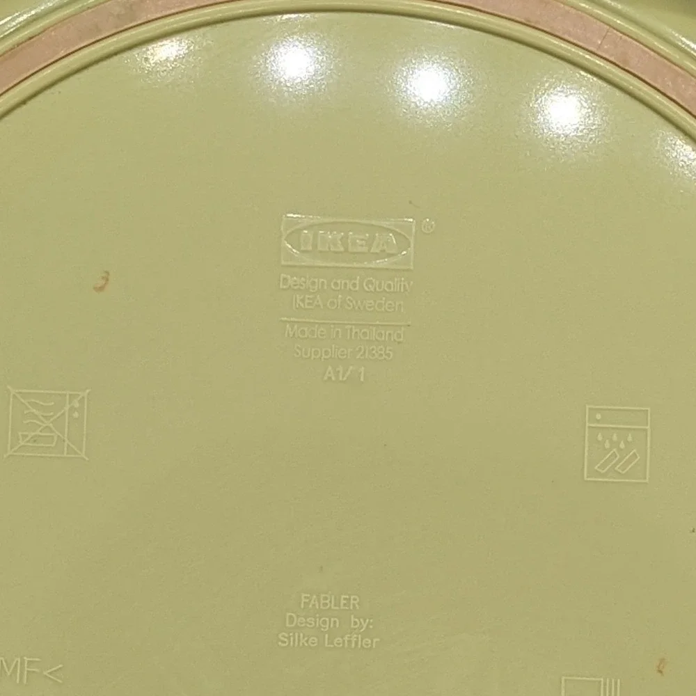 IKEA Fabler Mouse Melamine Plate Silke Leffler Juggling Mouse Kids Non-Skid